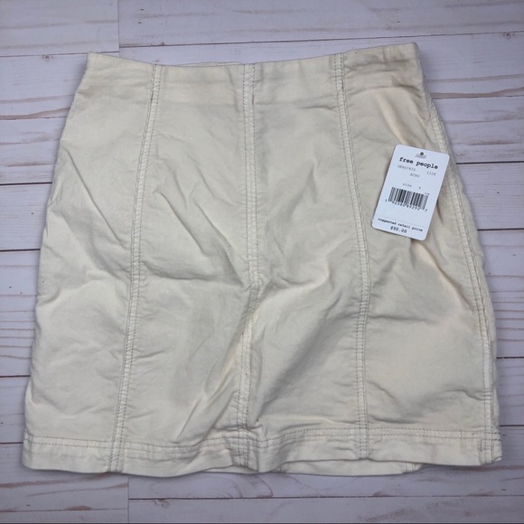 Free People NWT Cord Mini Skirt - Picture 5 of 5
